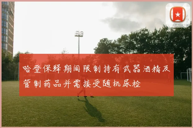 哈登保释期间限制持有武器酒精及管制药品并需接受随机尿检